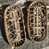 Vintage wooden snowshoes
