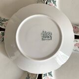 Keller and Guerin Luneville iron earth dessert plates, Rolan model