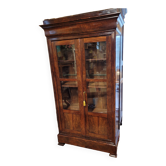 Vitrine restauration en acajou