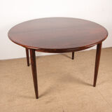 Danish extendable dining table in Rio Rosewood model 55 by Arne Vodder for Sibast 1958.