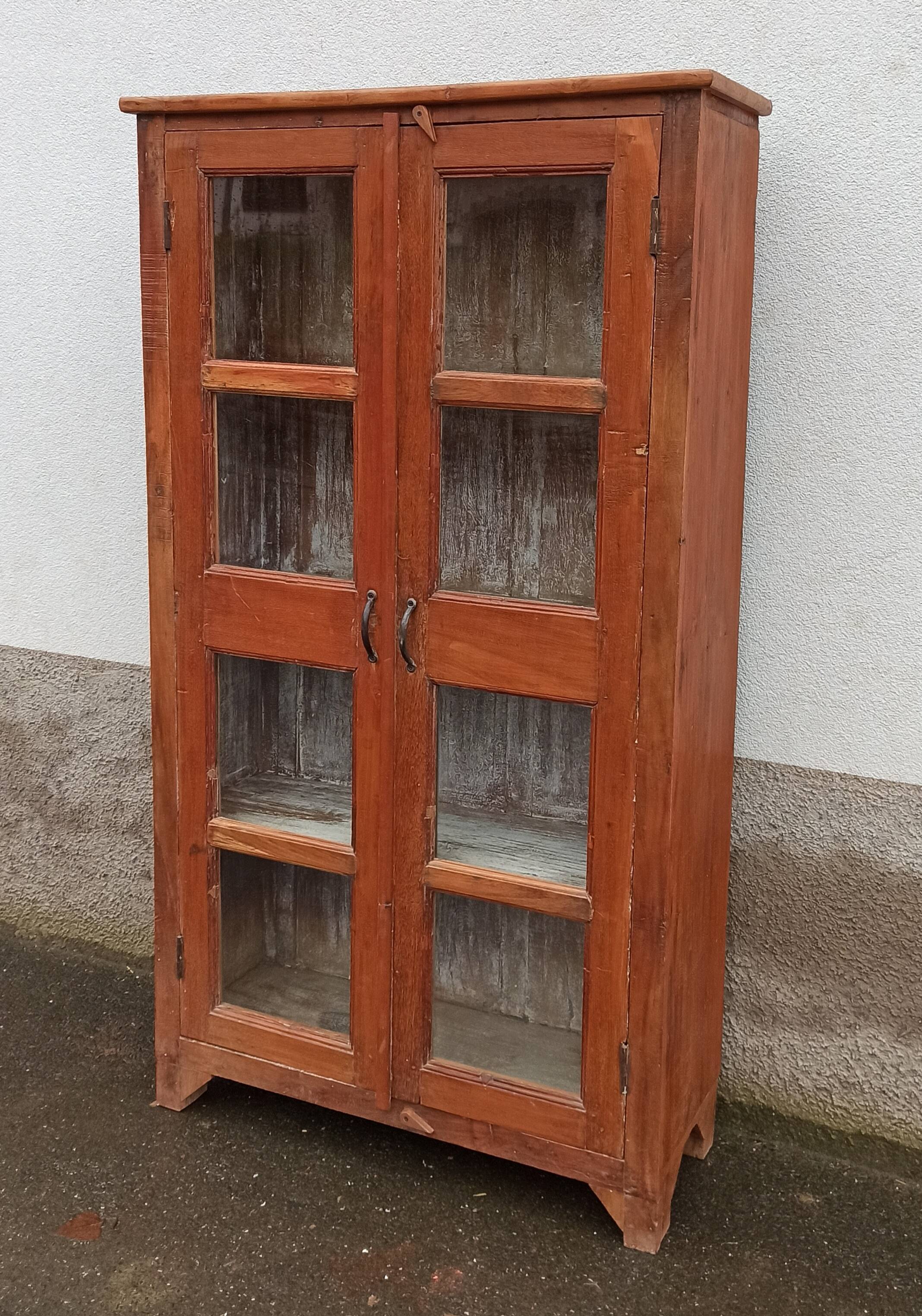 Wooden glass cabinet