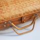 Suitcase vintage wicker