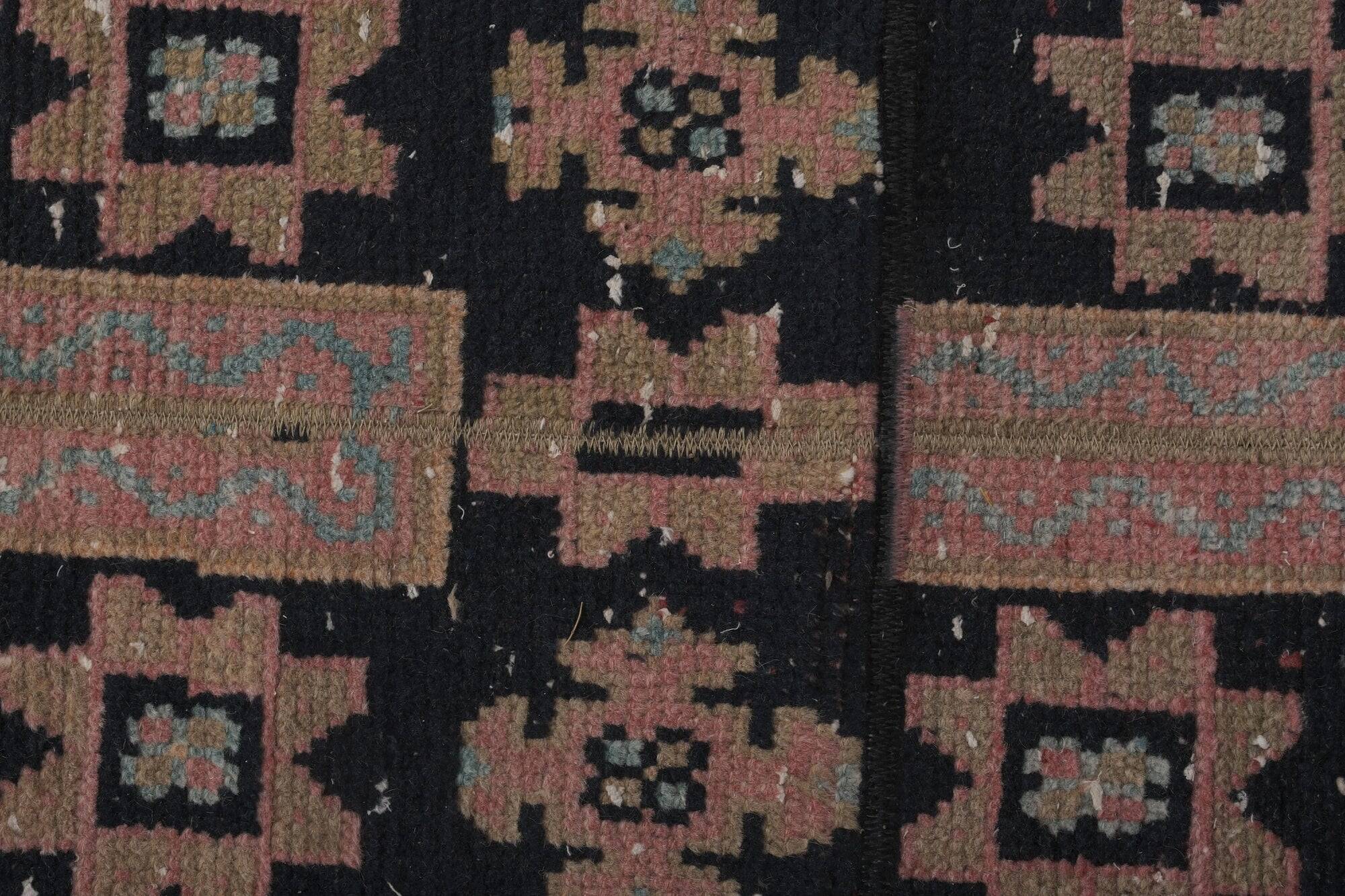 Vintage Turkish hallway rug 51x681 cm