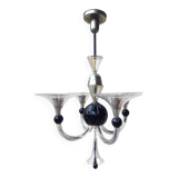 Murano glass art deco chandelier
