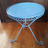 Vintage circular wrought iron table