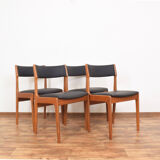 4 mid-century danish teak dining chairs from korup stolefabrik, 1960s