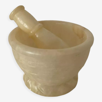 Alabaster mortar and pestle