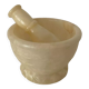 Alabaster mortar and pestle