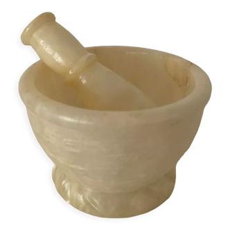 Alabaster mortar and pestle