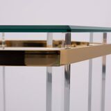 Table d'appoint en forme d'hexagone Hollywood Regency années 1970 France
