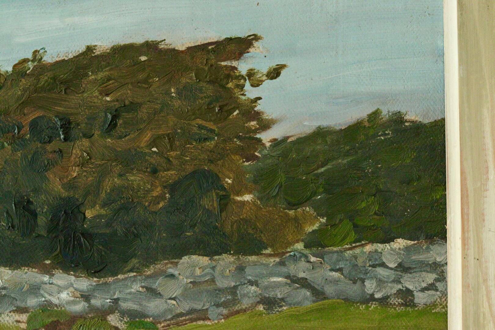 Original oil on canvas from the mid-20th century – landscape