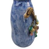 Chinese vase in polychrome glazed terracotta.