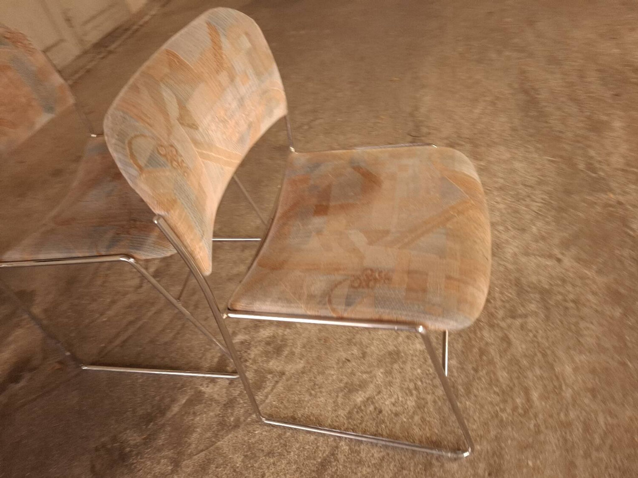 2 60s David Rowland sleigh chairs