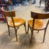 Paire d’anciennes chaises bistrot