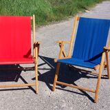 Pair of vintage folding armchairs plideal - 60s