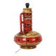 Large Red and Yellow Ceramic Lamp Base, Kil, Scandinavia, 51 cm