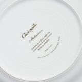 SET OF 10 PORCELAIN DESSERT PLATES, CHRISTOFLE, 1960s
