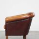 Correctly finished sheep leather club chair