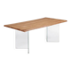 Kave Home table – model "Lotty" Oak & glass – in perfect condition