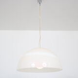 1970s glass hanging lamp by Leucos, Italy