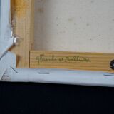 Still life 'Gladioli and Dahlias' Oil on canvas 36x33 signed J.D Vincent