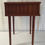 Modernist teak bedside table - mid 20th century