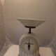 Kitchen scales white and blue porcelain Krups vintage 10 kg
