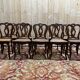 Set of 10 caned chairs from the Louis Philippe period.