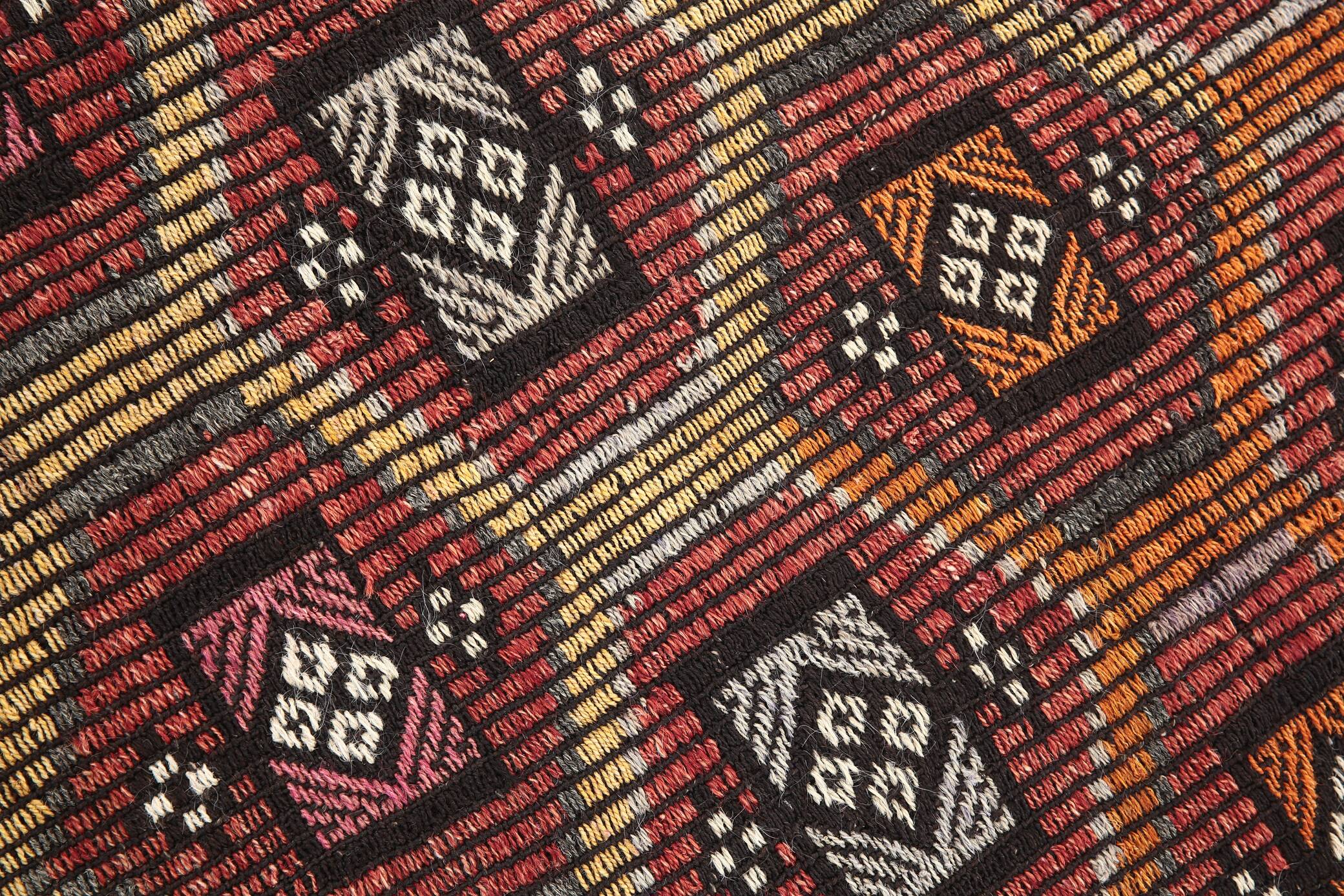 2x7 kilim handmade vintage distressed kilim runner, 61x214 cm