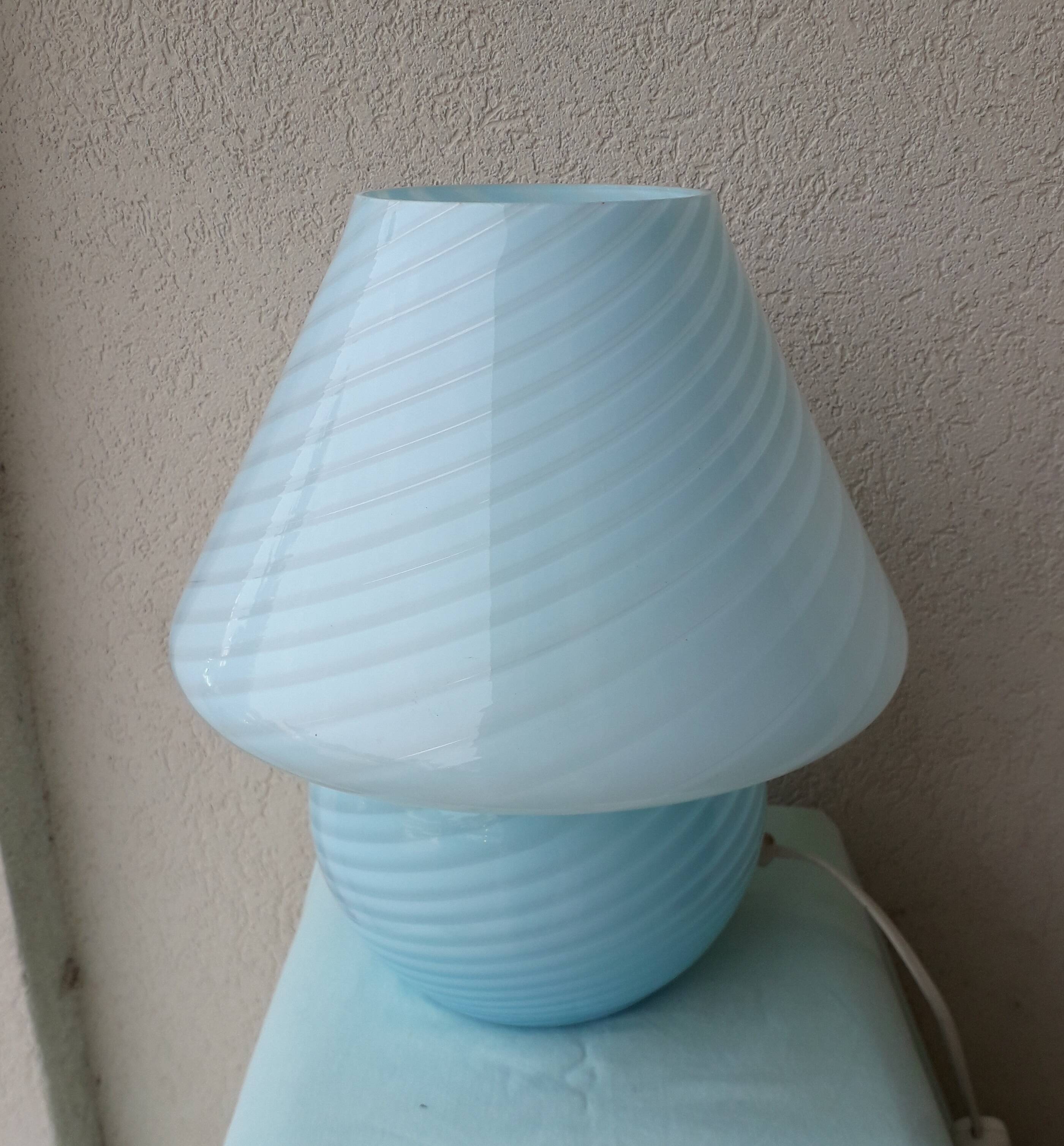 Murano glass lamp Vetri mushroom shape