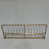 Vintage aluminum wall coat rack