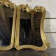MIROIR TRIPTYQUE doré de style Louis XV