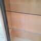Art deco showcase in walnut and brass from the 30s