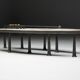 Table basse brutaliste en acier et pierre de Thomas Serruys, Belgique, 2019