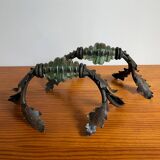 Wrought iron and glass door handle