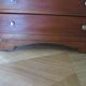 Rare - belle commode art déco 4 tiroirs - années 60 - Patine noyer - Pieds moustache