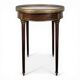 Bouillotte table in mahogany, late 19th century.