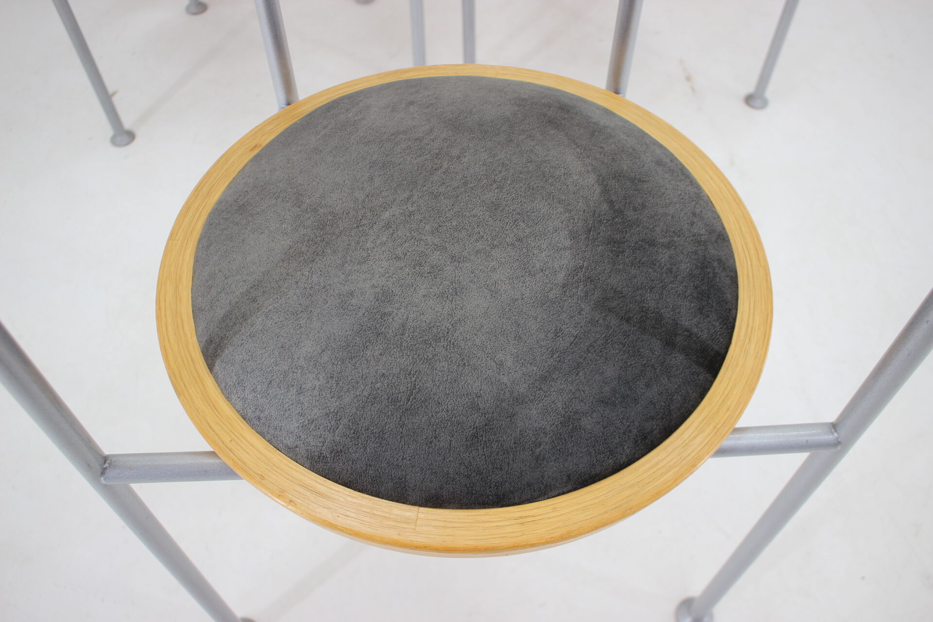 Set of 6 dining chairs by Börge Lindau for Bla Station Sweden 1990s