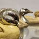 Silver plated duck sculptures by Malevolti, 1960