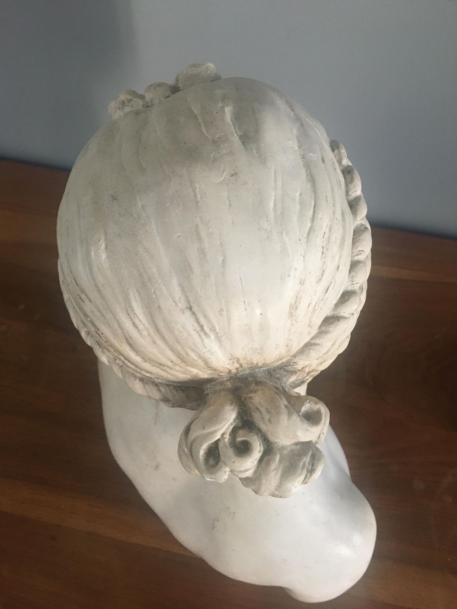 Old plaster bust 'La Rieuse' by Jean-Baptiste Pigalle