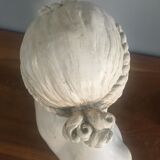 Old plaster bust 'La Rieuse' by Jean-Baptiste Pigalle