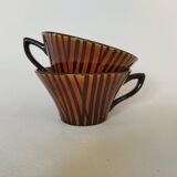 Sarreguemines "Domino" cups