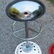 Pair of Etienne Fermigier designer stools, Mirima mower model, publisher