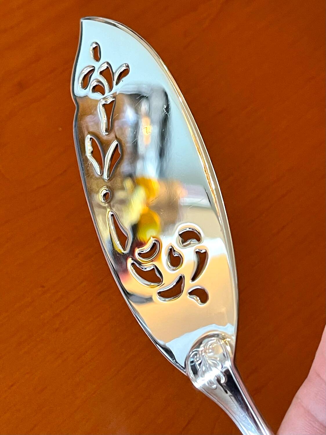 Christofle Malmaison, openwork fish serving utensils