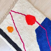 Berber rug woven in natural wool 100cmx200cm