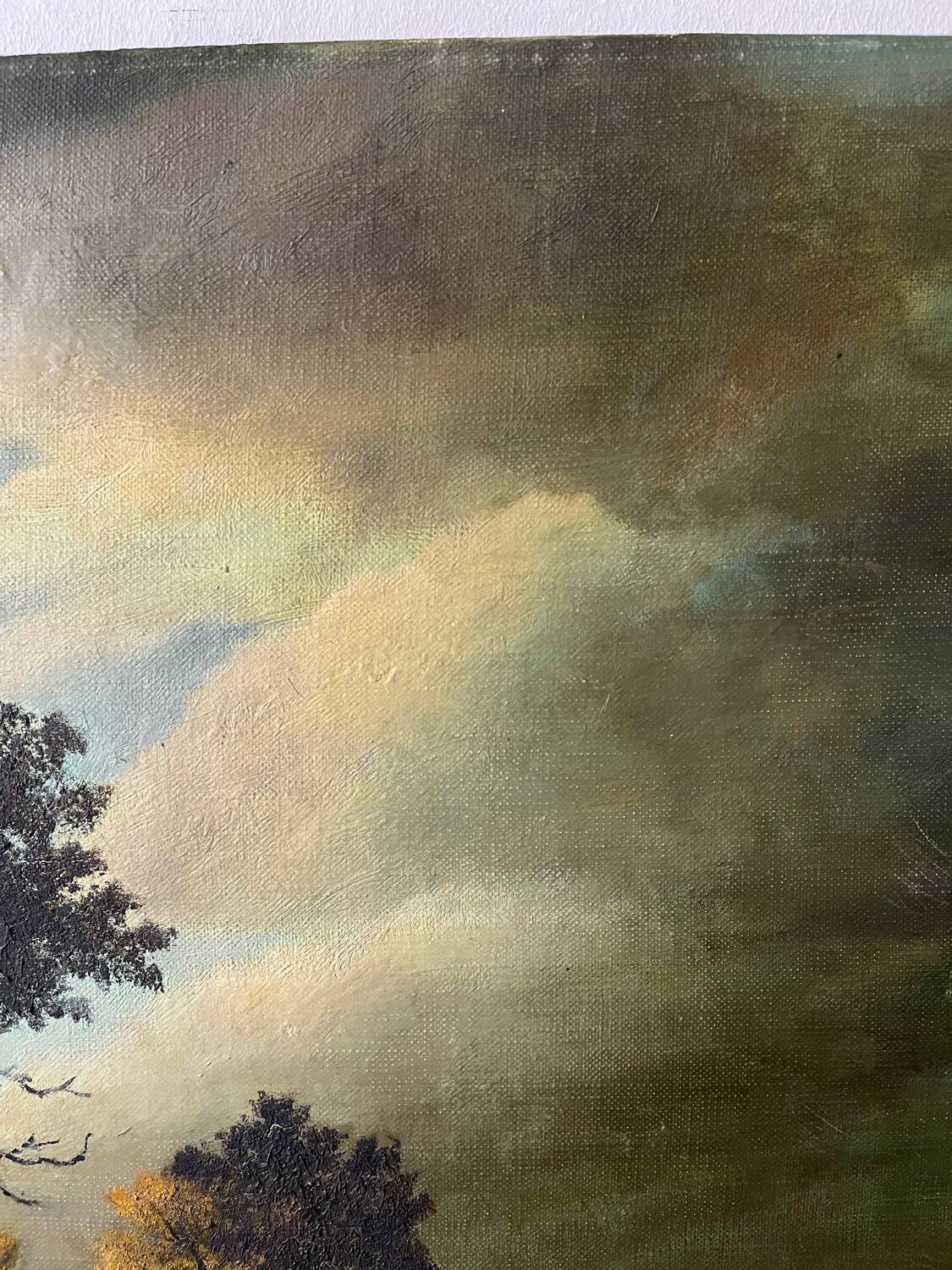 Landscape, oil on canvas, signed A. Santenas