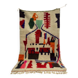 Handmade pure wool Moroccan rug 3x2 m