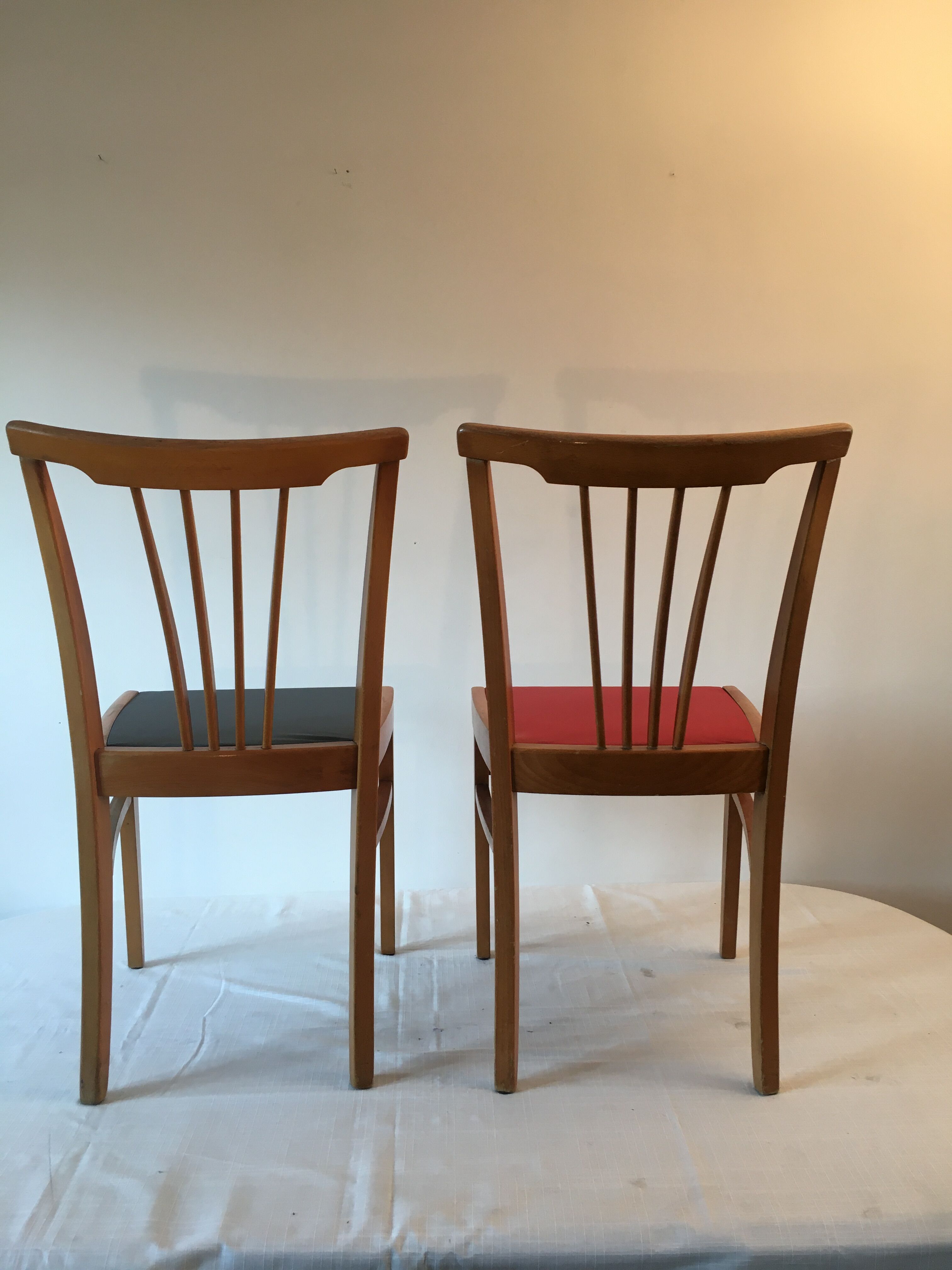 4 vintage chairs 60s