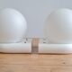 Appliques en opaline et bois