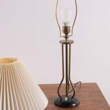 Danish brass table lamp, 1950s Denmark